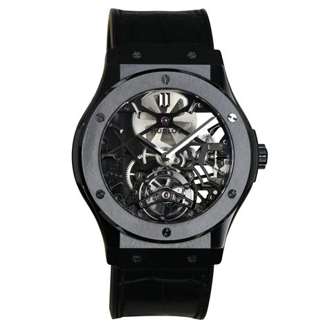 hublot carbon skeleton|hublot tourbillon 45mm.